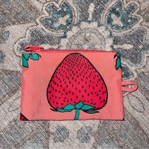 Baggu Strawberry Flat Pouch
